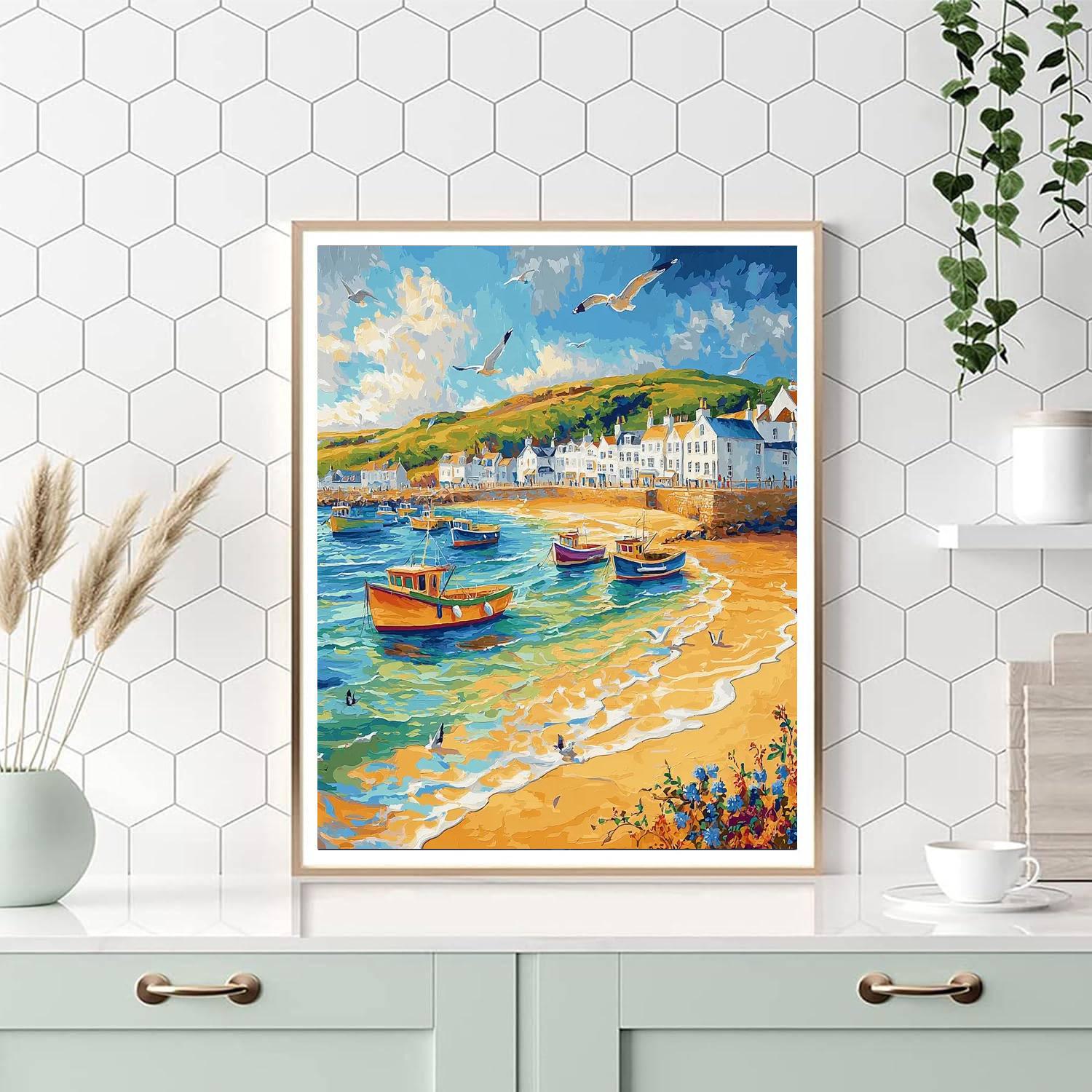 St. Ives Harbour Number Painting