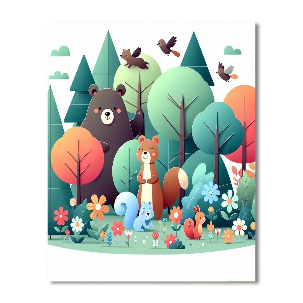 Fantastic Forest Hideaway Numbered Painting Kits