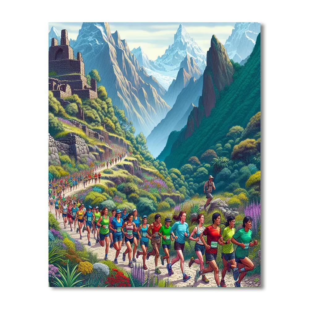 Inca Trail Marathon - Machu Picchu, Peru Paint By Number