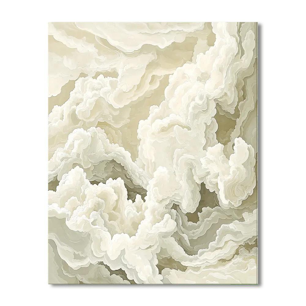 Michelangelo Inspired Mystical Cloudscape  Paint By Numbers