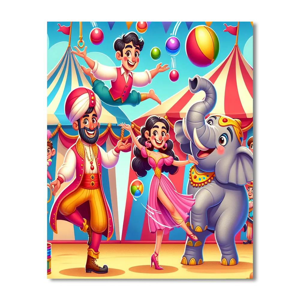 The Spectacular Circus Number Painting