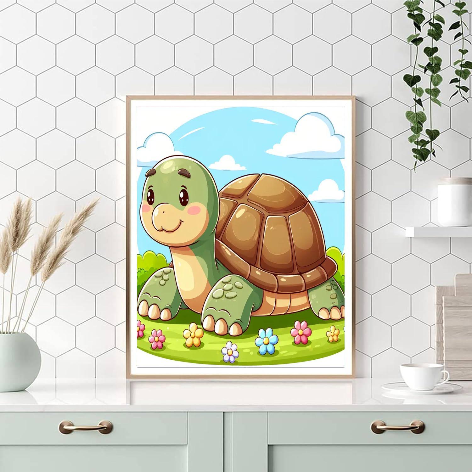 Gentle Giant Tortoise Painting By Numbers Kit