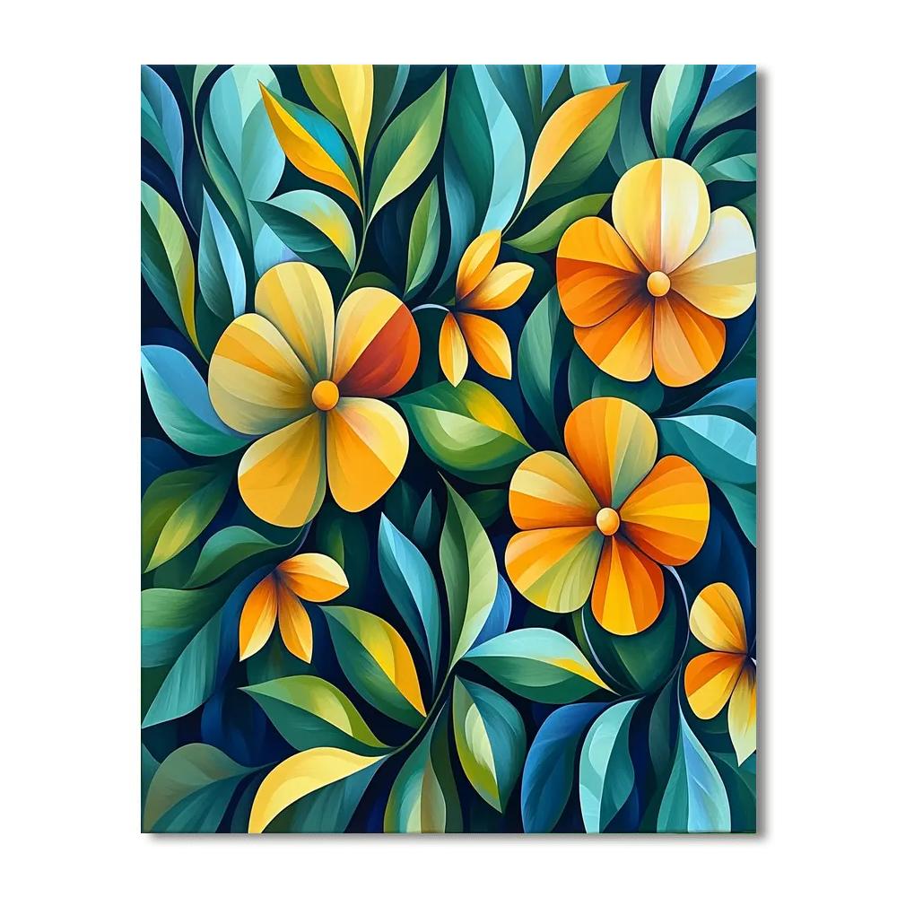 Frida Kahlo Inspired Fusion Of Nature  Painting By Numbers Kit