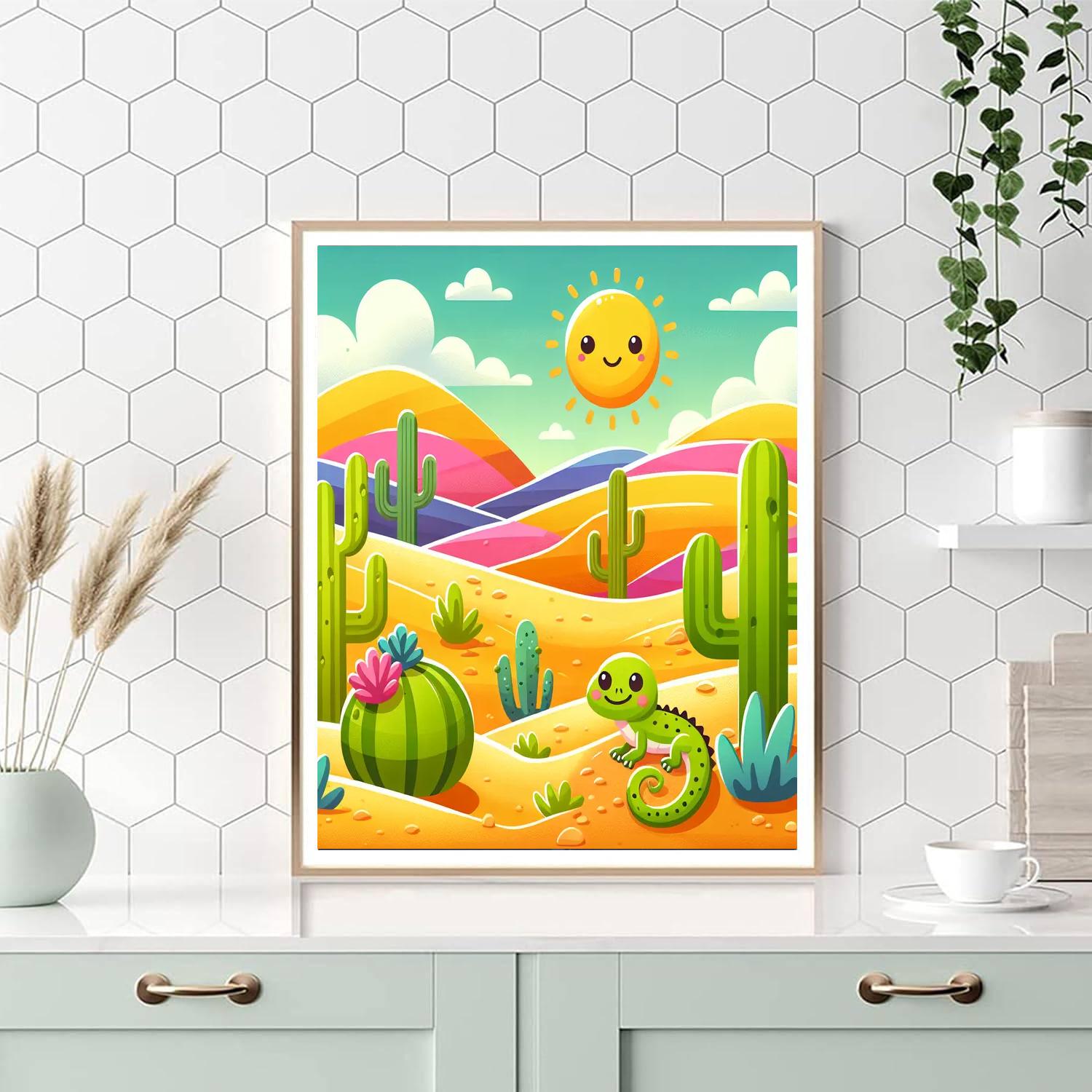 Desert Wonders Number Painting