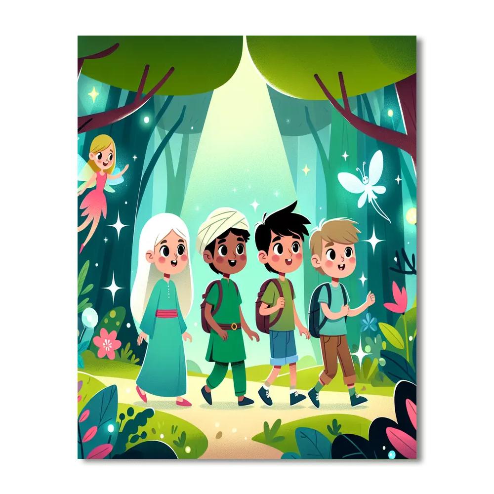 Magic Forest Expedition DIY Paint By Numbers