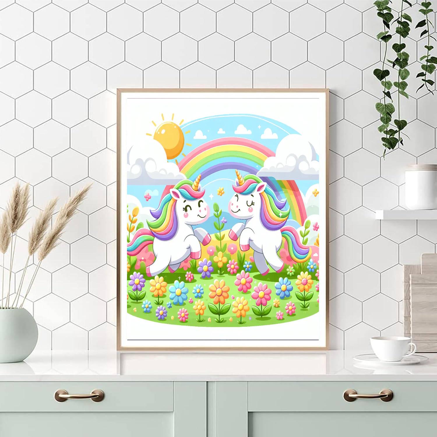 Unicorn Valley Adventure Painting Number Kit