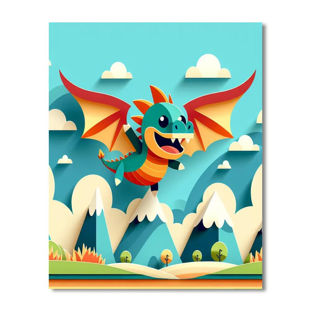 Dashing Dragon Adventure Number Painting