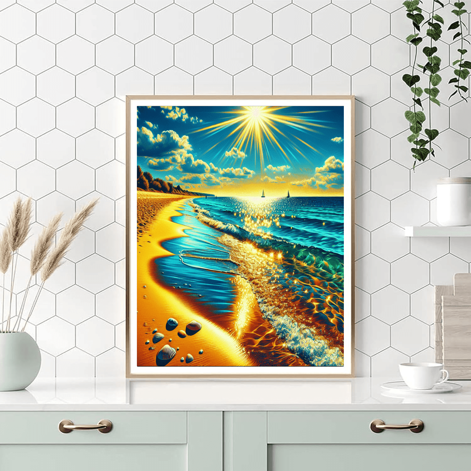 Sunny Beach Escape Painting By Numbers Kit