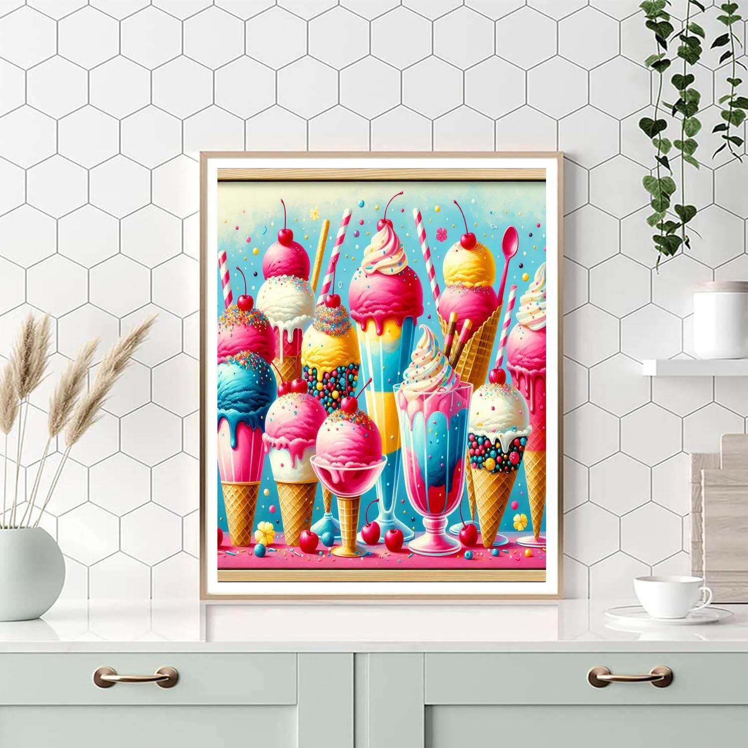 Gorgeous Ice Cream Delight Paint By Numbers