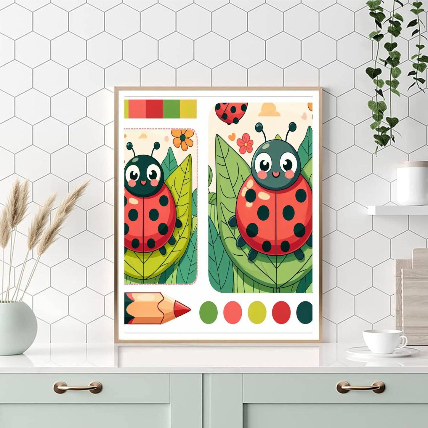Garden Critters DIY Paint By Numbers