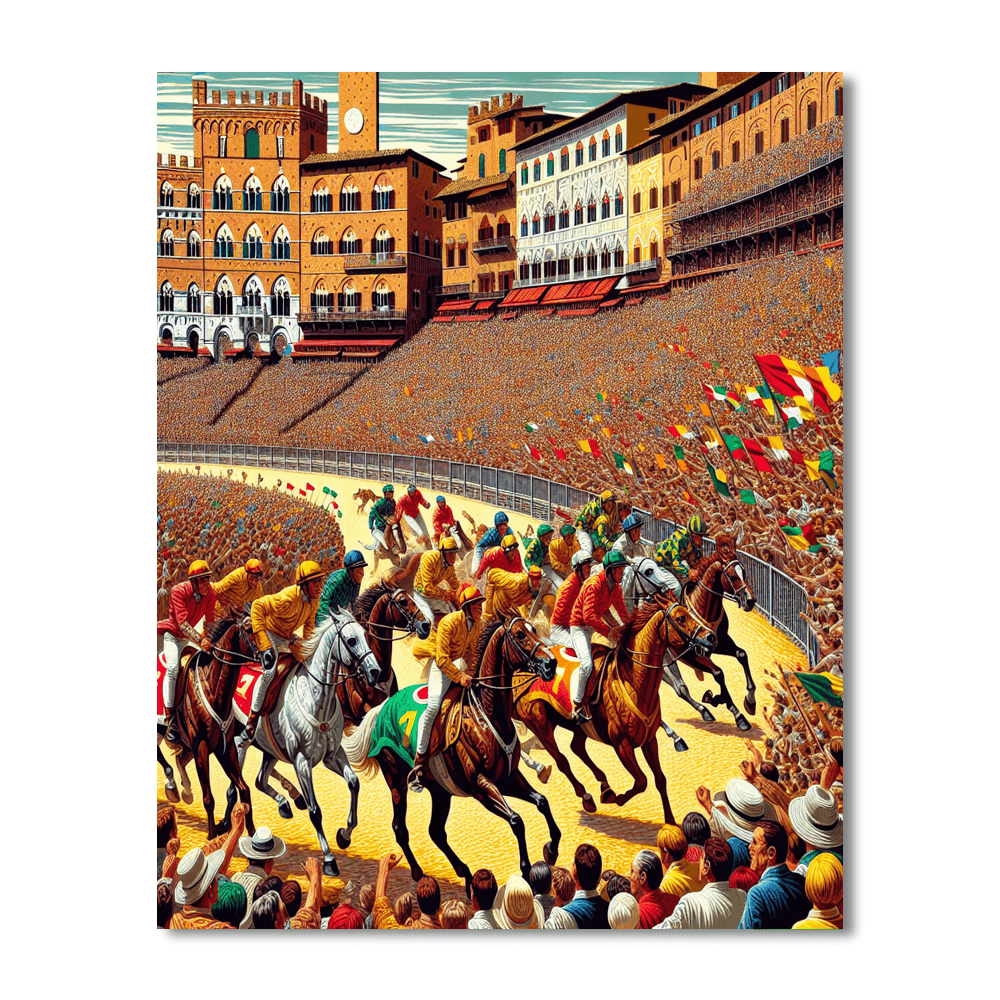 The Palio - Italy Paint By Numbers Art