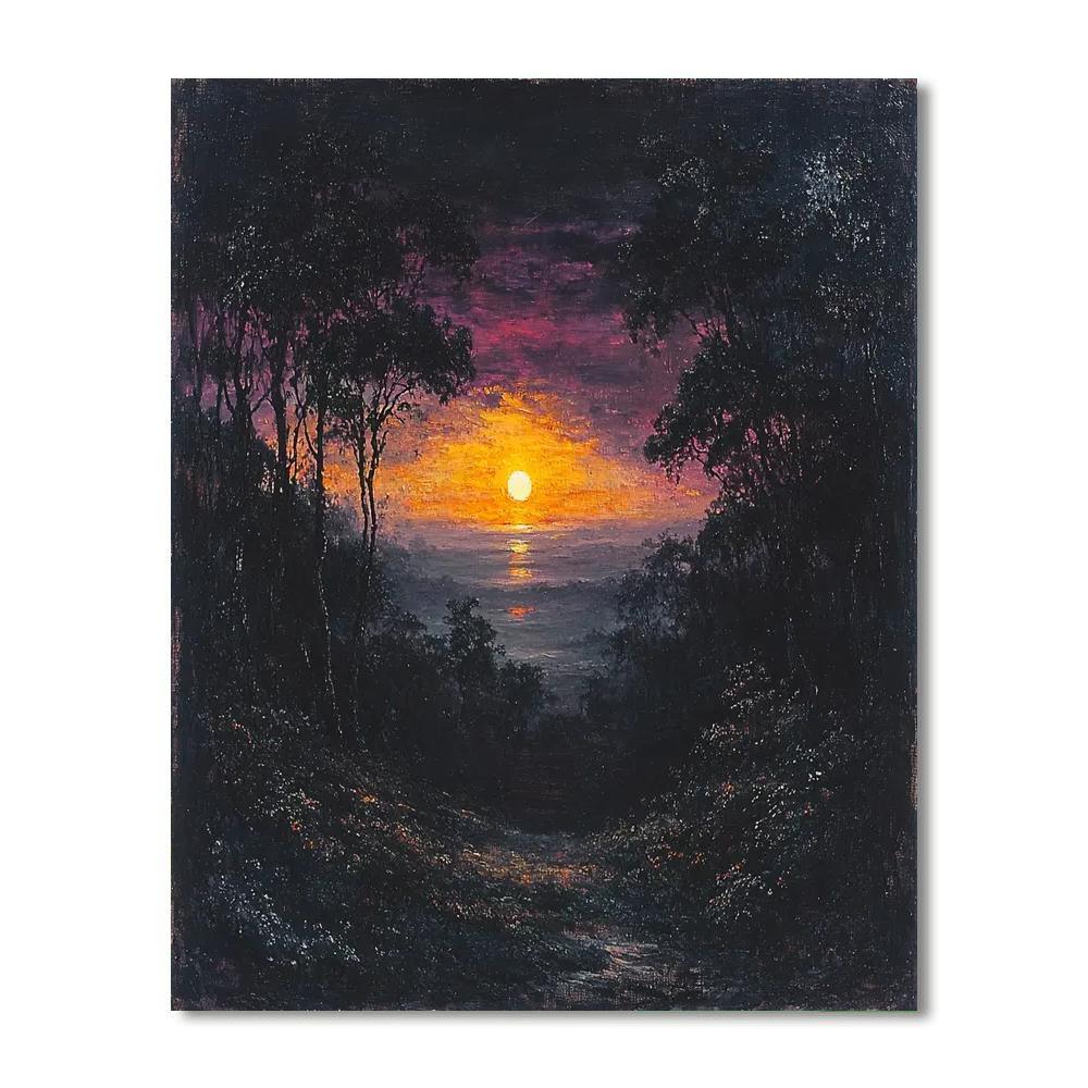 J.M.W. Turner Inspired Gothic Twilight Reverie  Paint By Numbers Kits