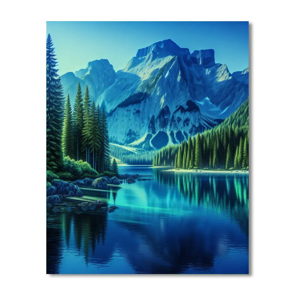 Sapphire Lake Serenity Numbered Painting Kits