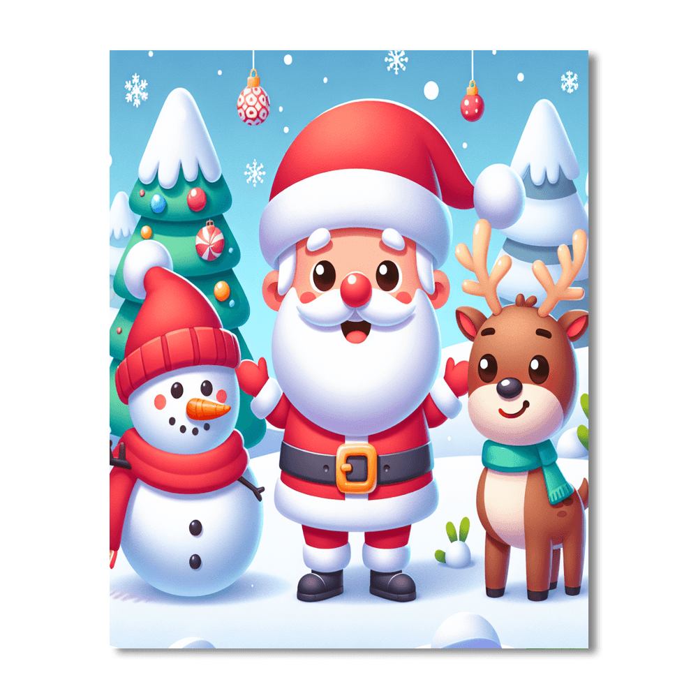 Whimsical Holiday Paint By Number