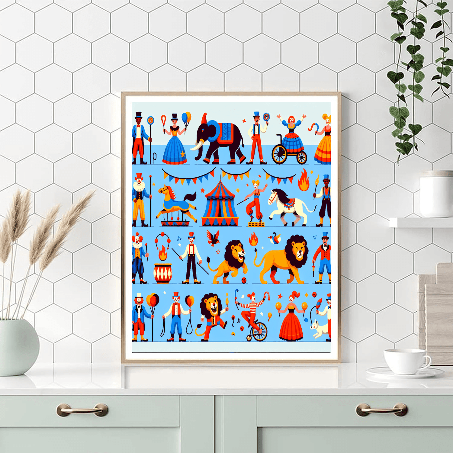 Joyful Circus Extravaganza Paint By Numbers Kits