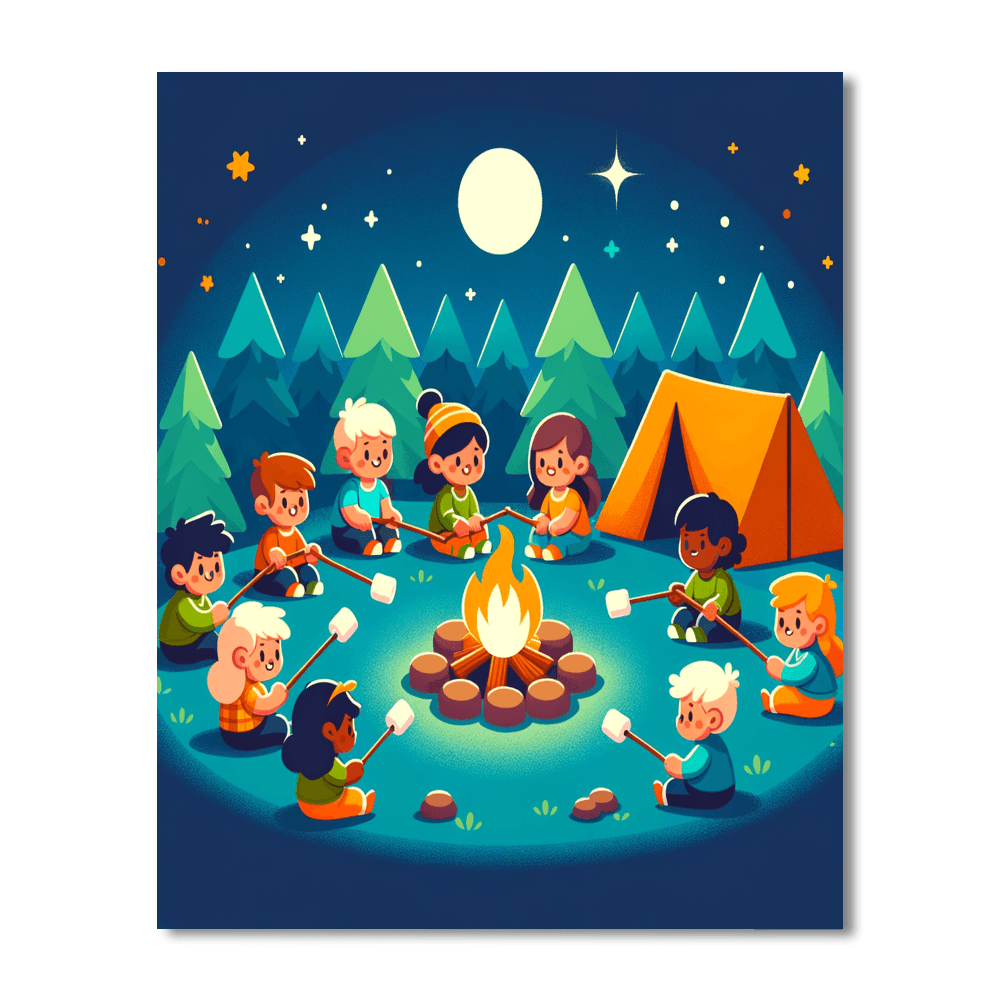 Happy Camping Adventure Numbered Painting Kits