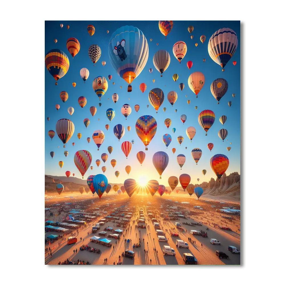 International Balloon Fiesta - Albuquerque, New Mexico, Usa Paint By Number