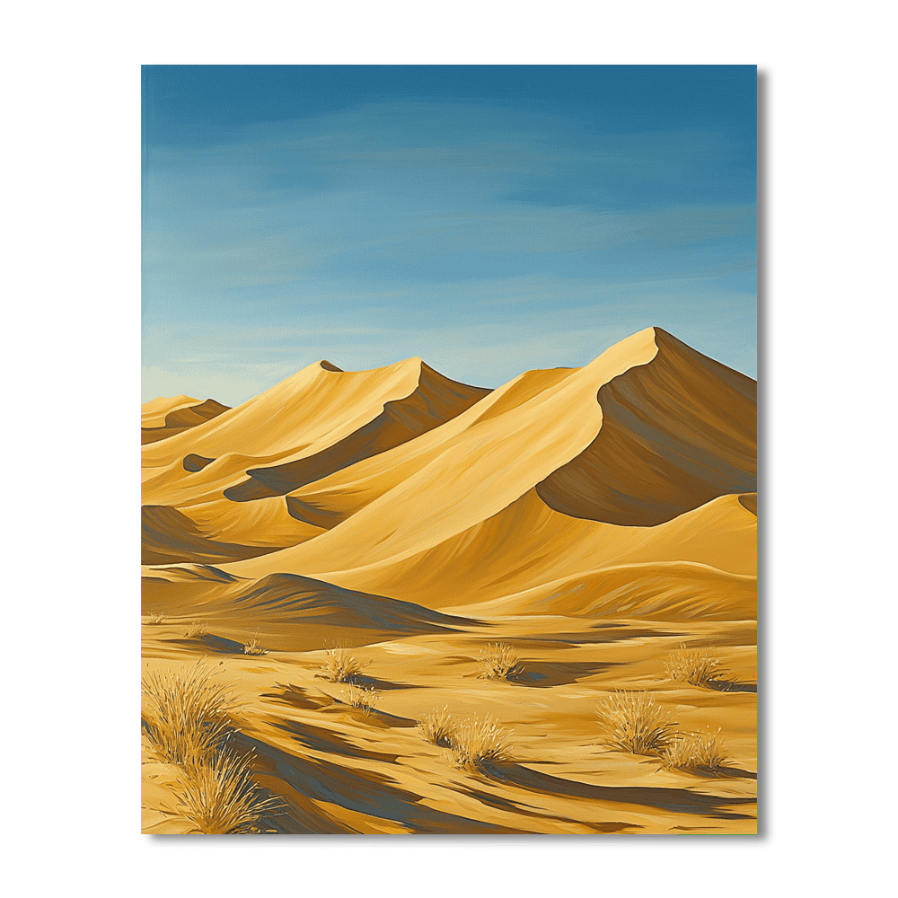 The Singing Sand Dunes Of Qatar Painting Number Kit