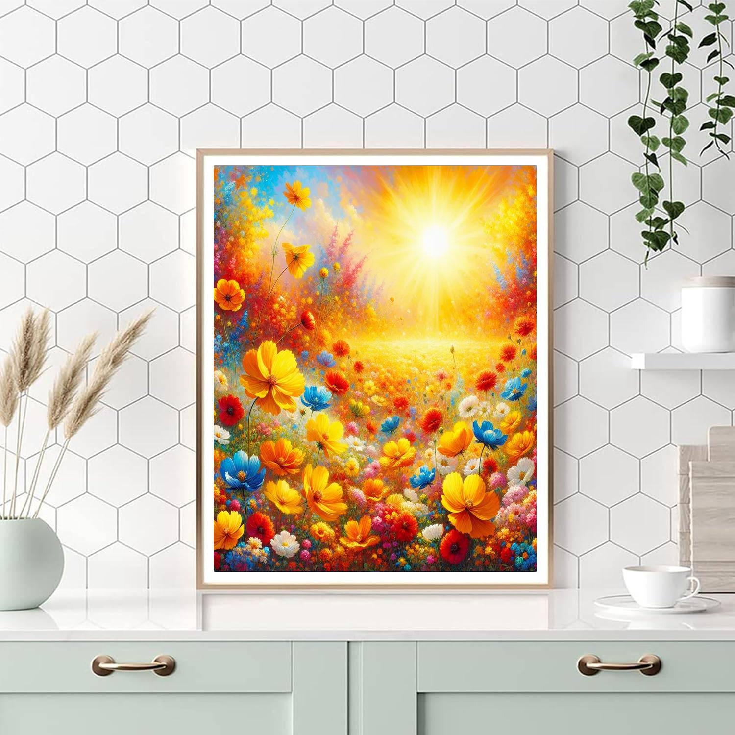 Radiant Flower Meadow Paint By Color