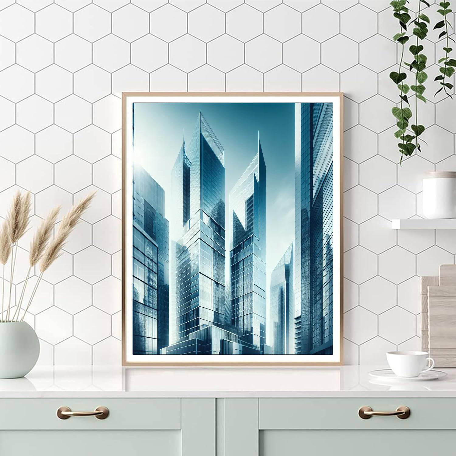 Modern Architectural Marvels Painting By Numbers Kit