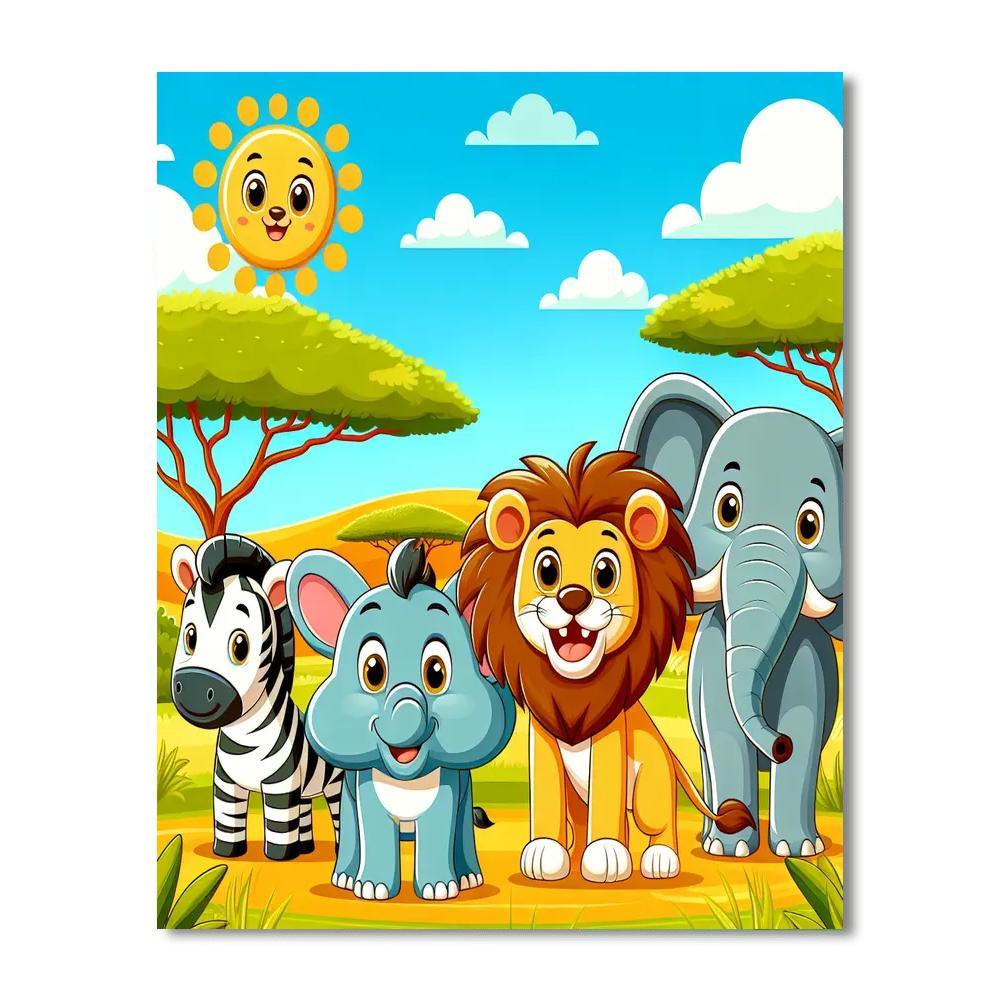 Wildlife Safari Fun Paint By Color