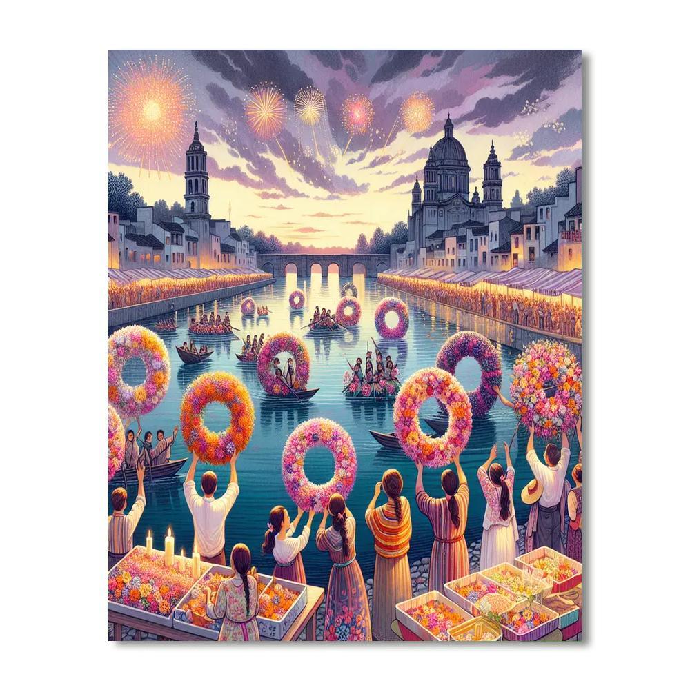 Kraków's Wianki Festival - Poland Paint By Numbers Kits