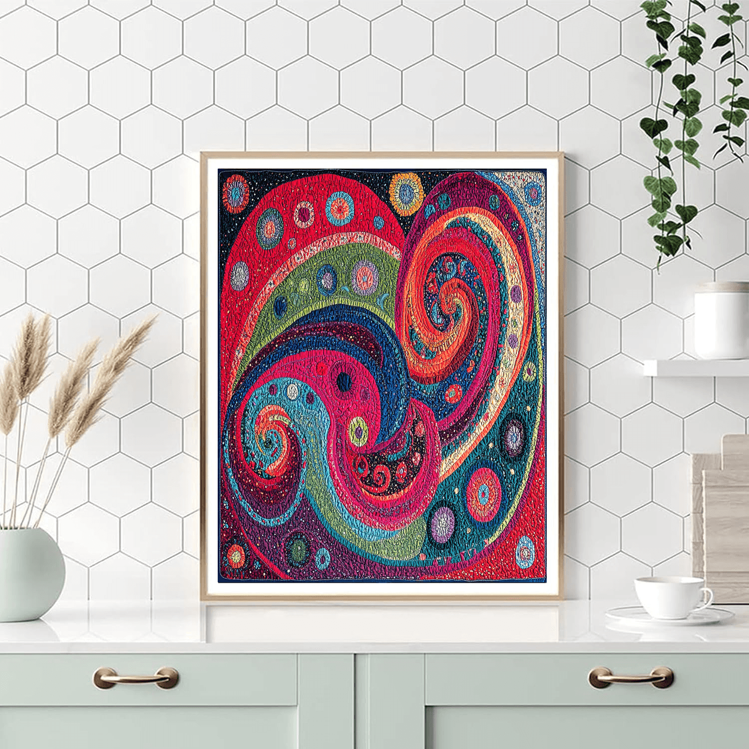 Contemporary Bohemian Style Inspired Eclectic Bohemian Tapestry  Paint By Number