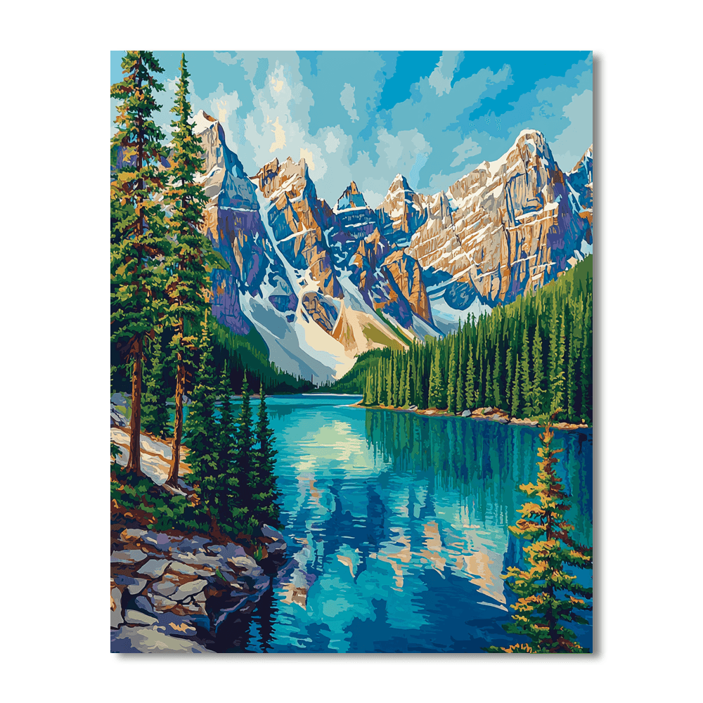 Moraine Lake - Canada Numbered Painting Kits