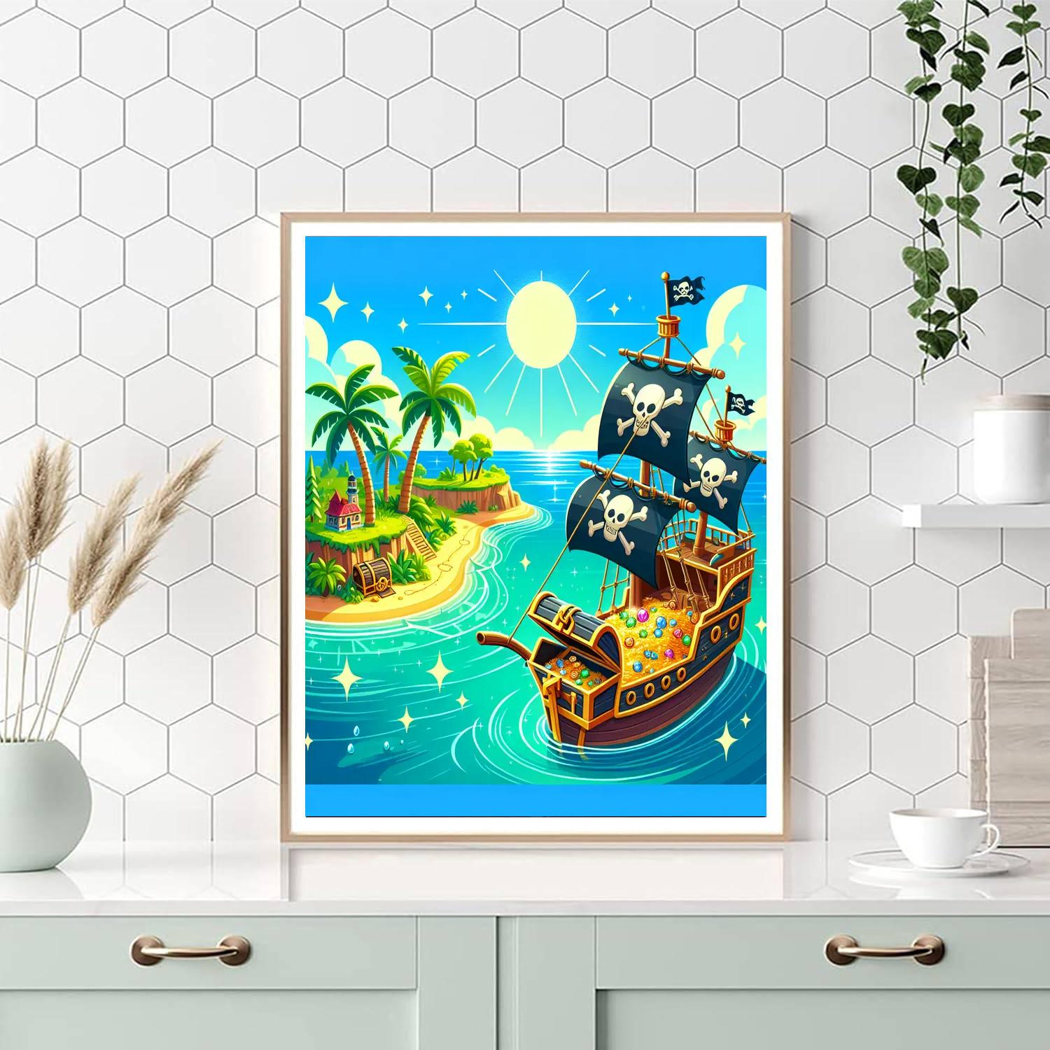 Pirate's Plunder Painting Number Kit