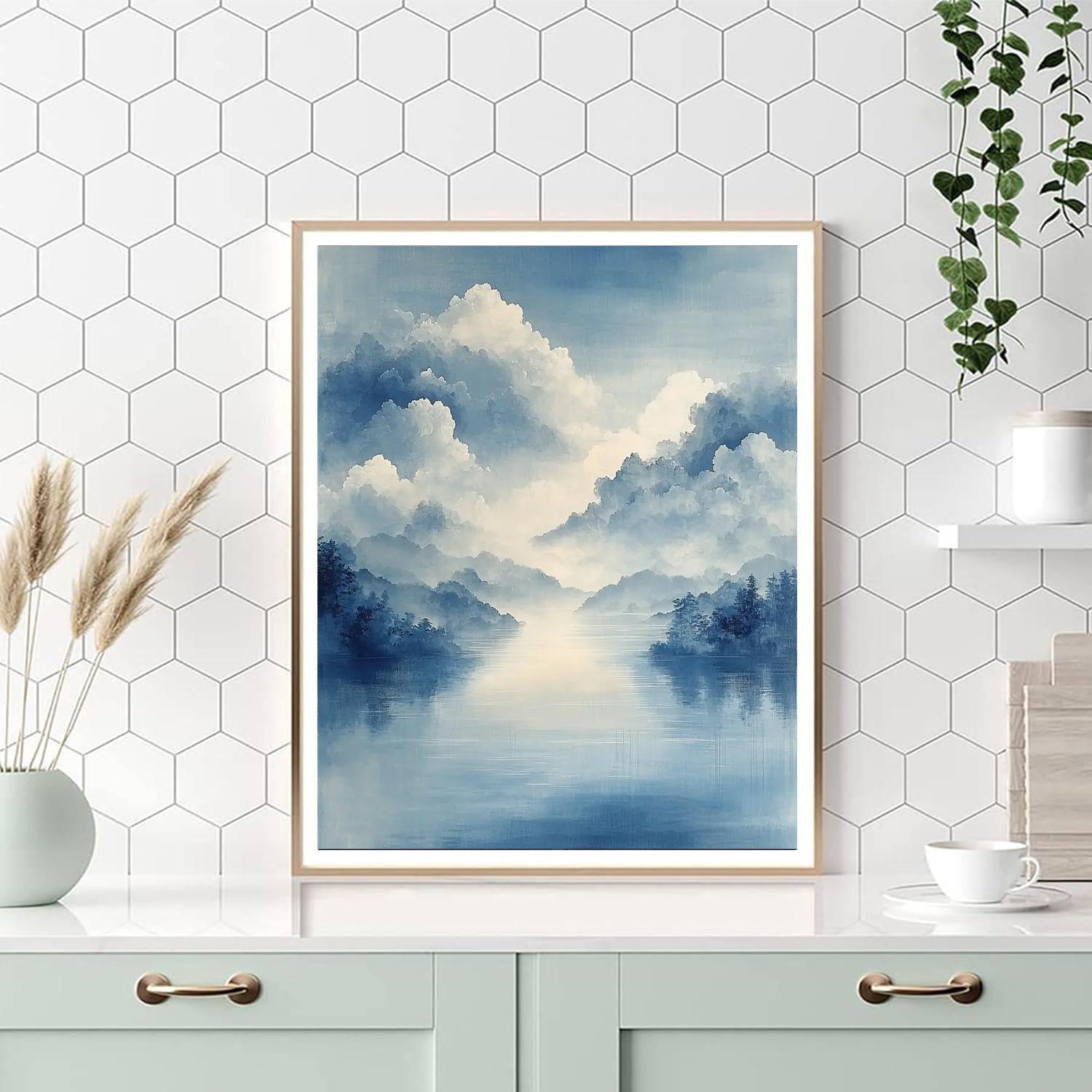 Zhao Mengfu Inspired Essence Of Balance  Paint By Color