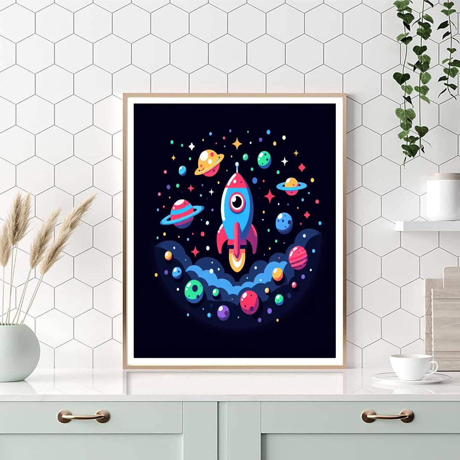 Galaxy Space Explorer Paint By Numbers