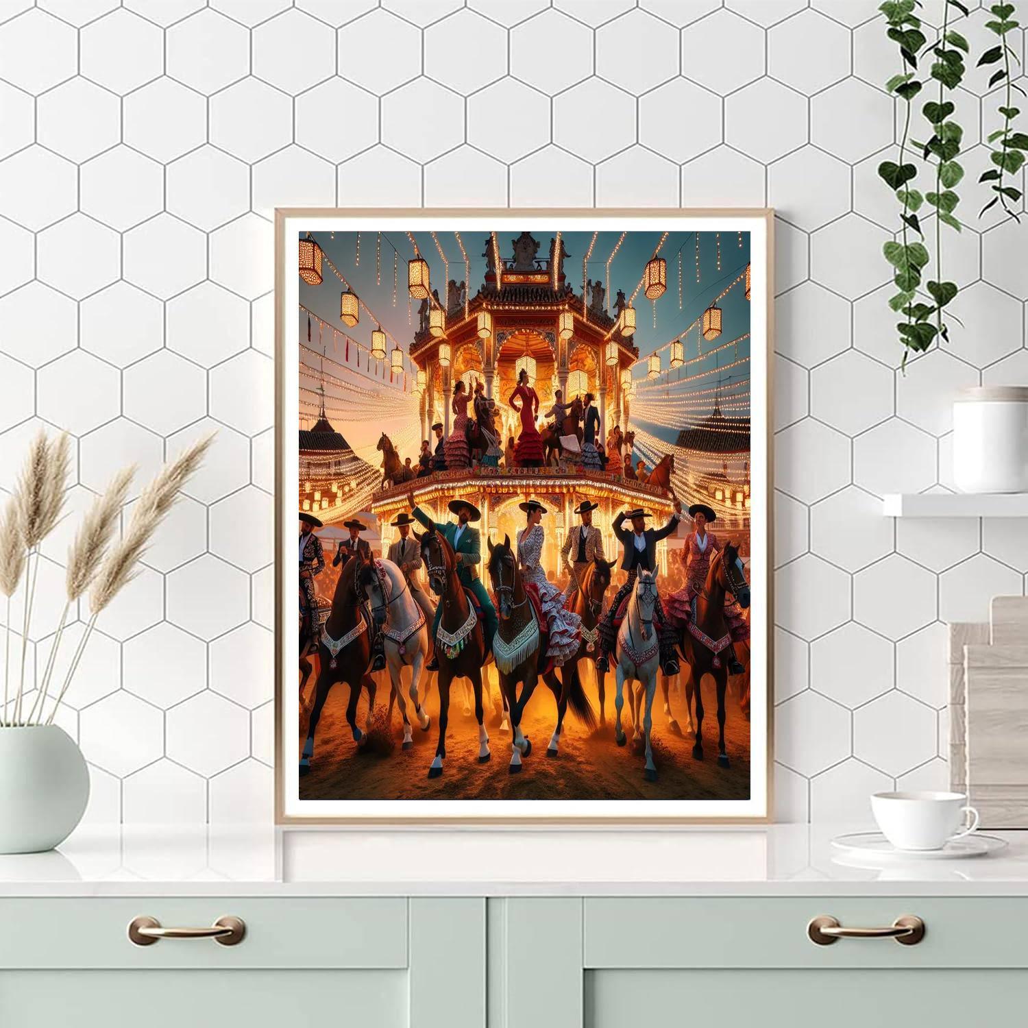 La Feria De Abril - Seville Paint By Color