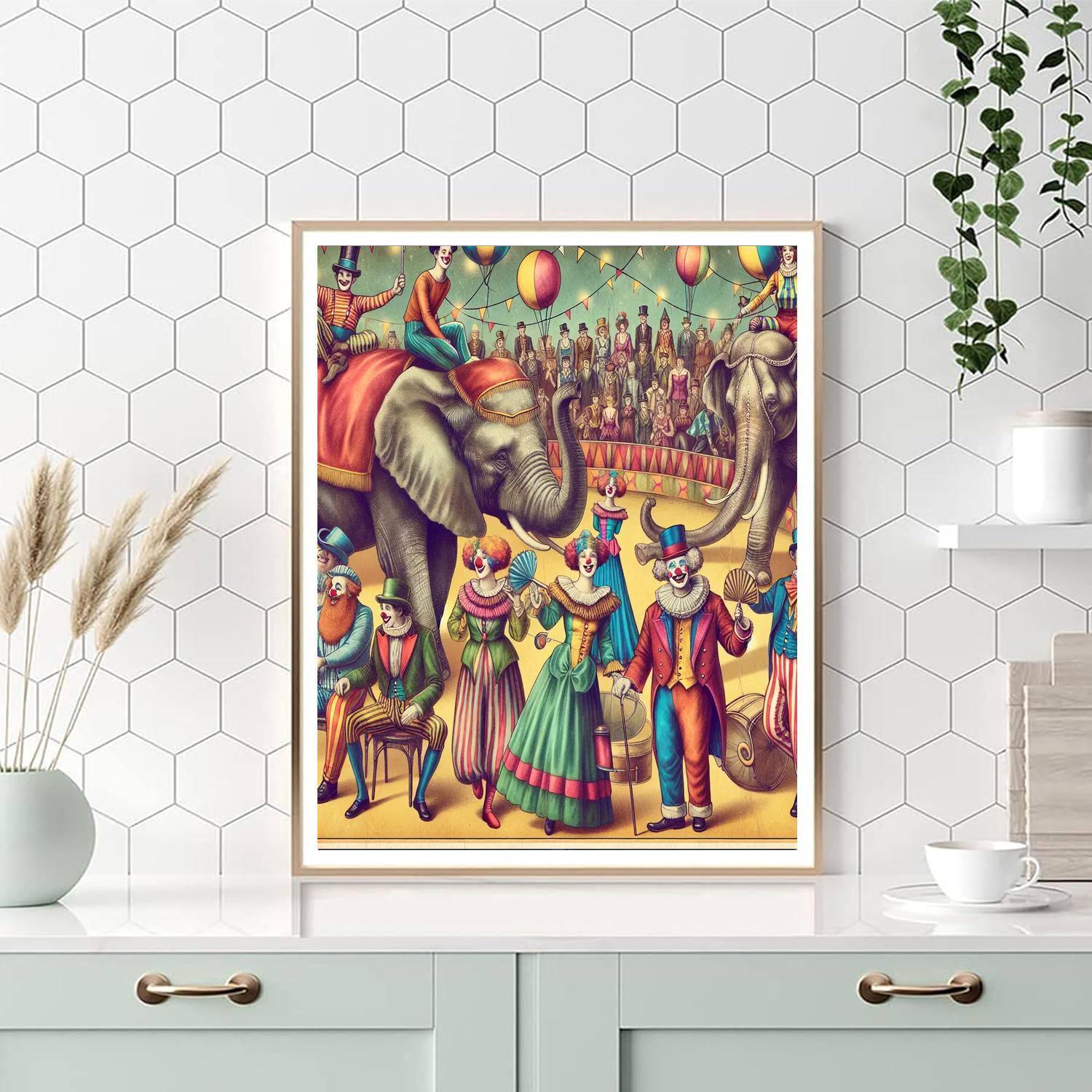 Vintage Circus Memories Painting By Numbers Kit