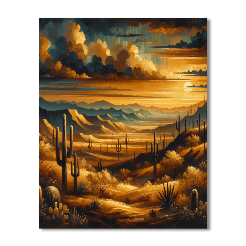 Mystical Desert Twilight DIY Paint By Numbers