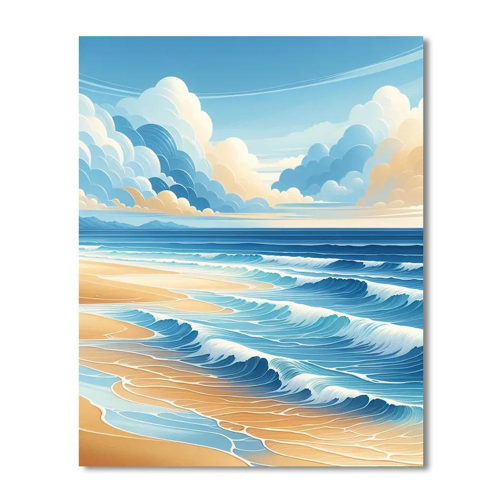 Dreamy Coastal Escape Paint By Color