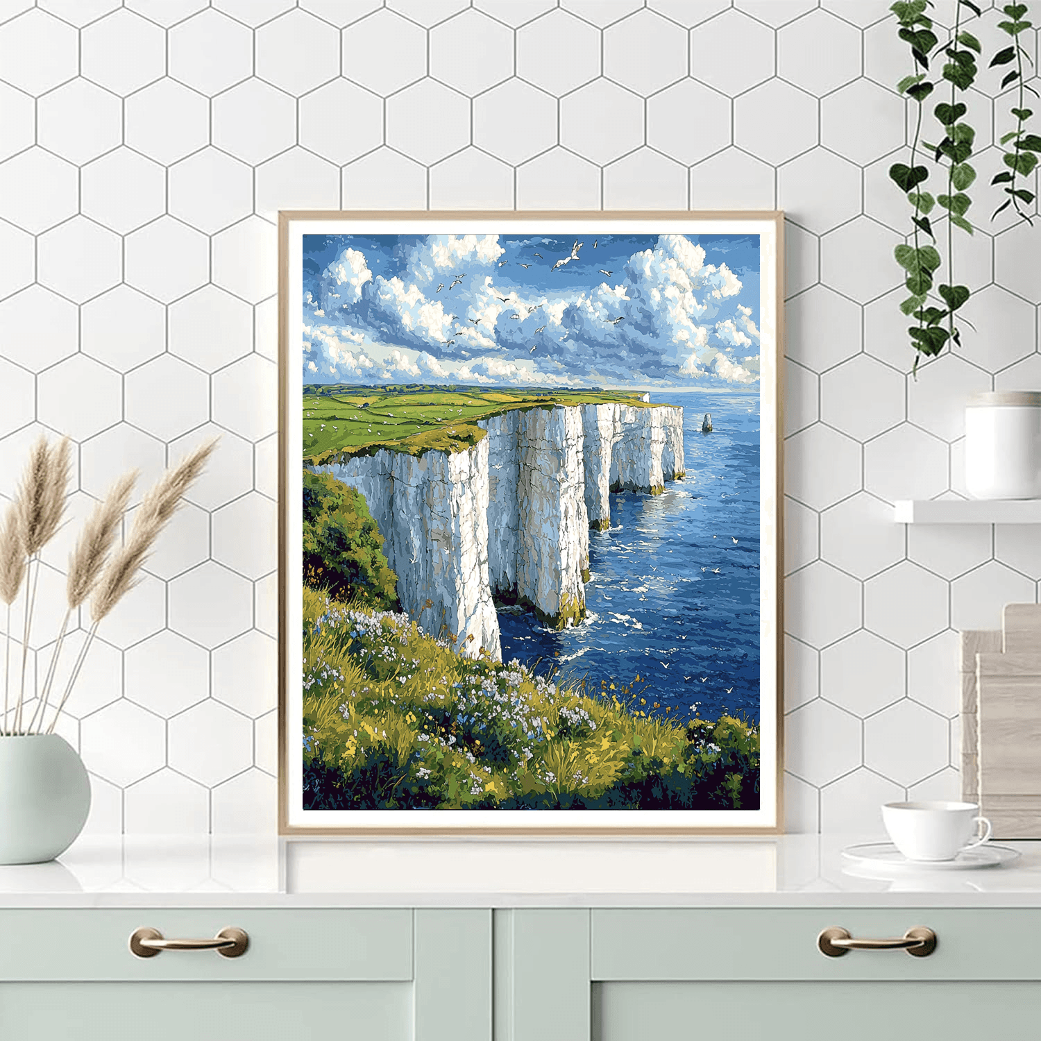 Old Harry Rocks - Dorset Paint By Number