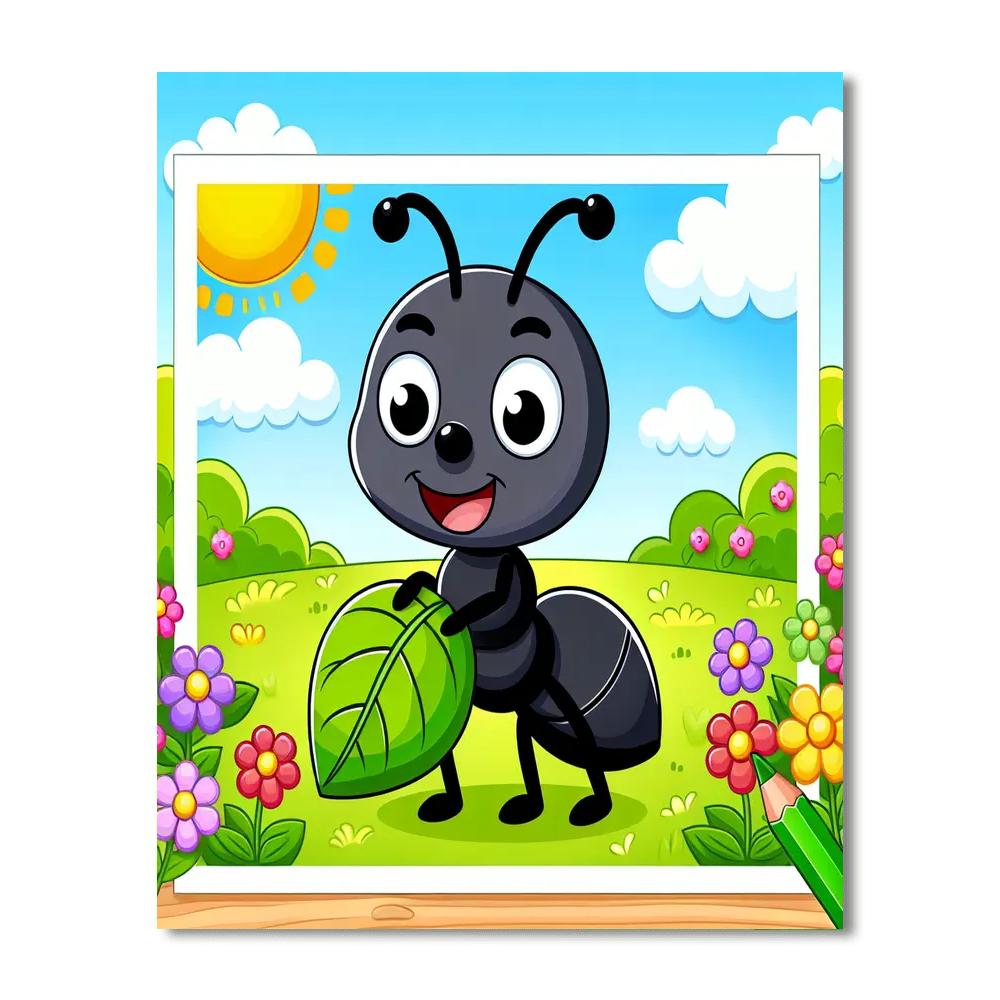 Cheerful Ant Paint By Number