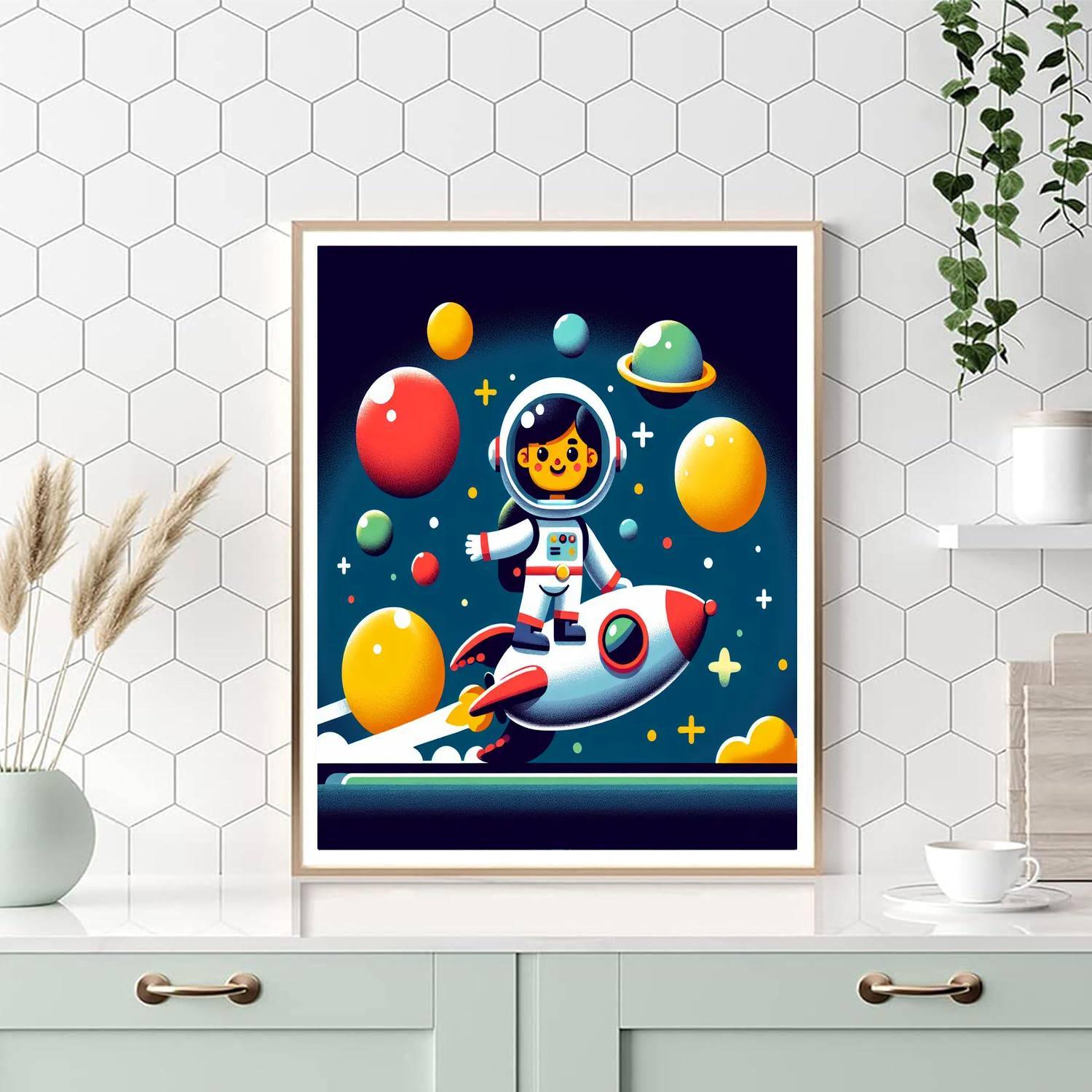 Space Adventure Mission Paint By Numbers Kits