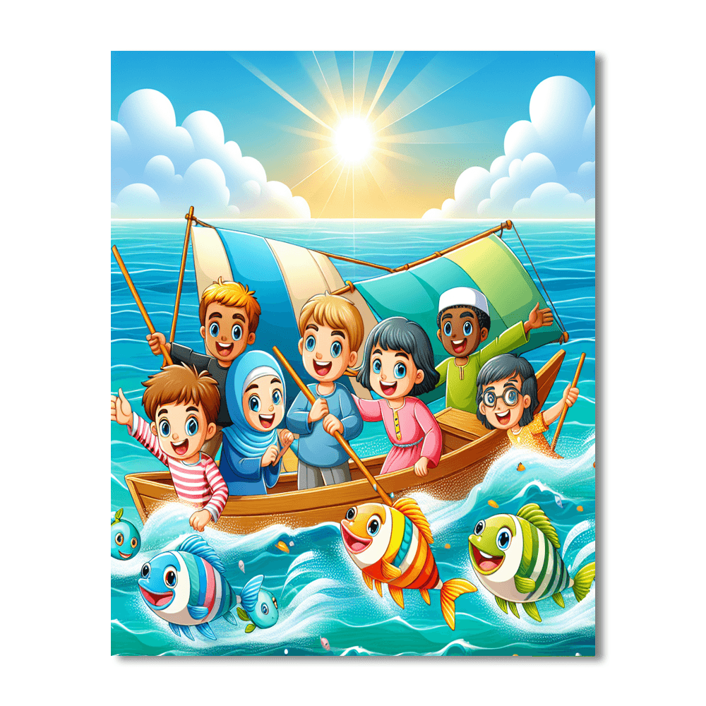 Sailing Adventure At Sea Painting By Numbers Kit