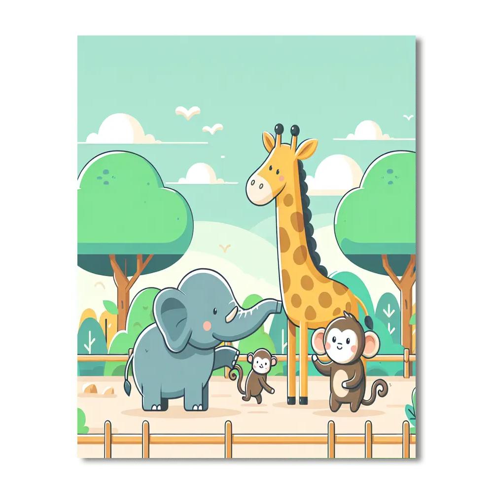 Zany Zoo Escapades Paint By Number