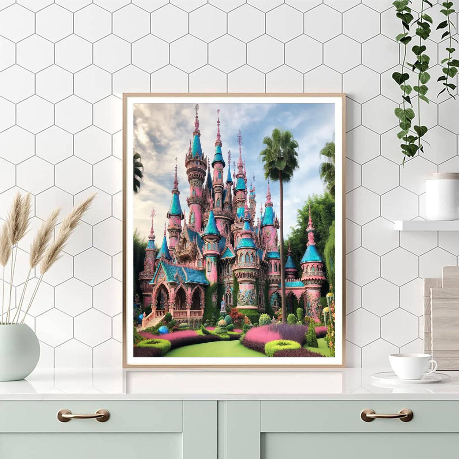 Fantasy Castle Spires Paint By Number