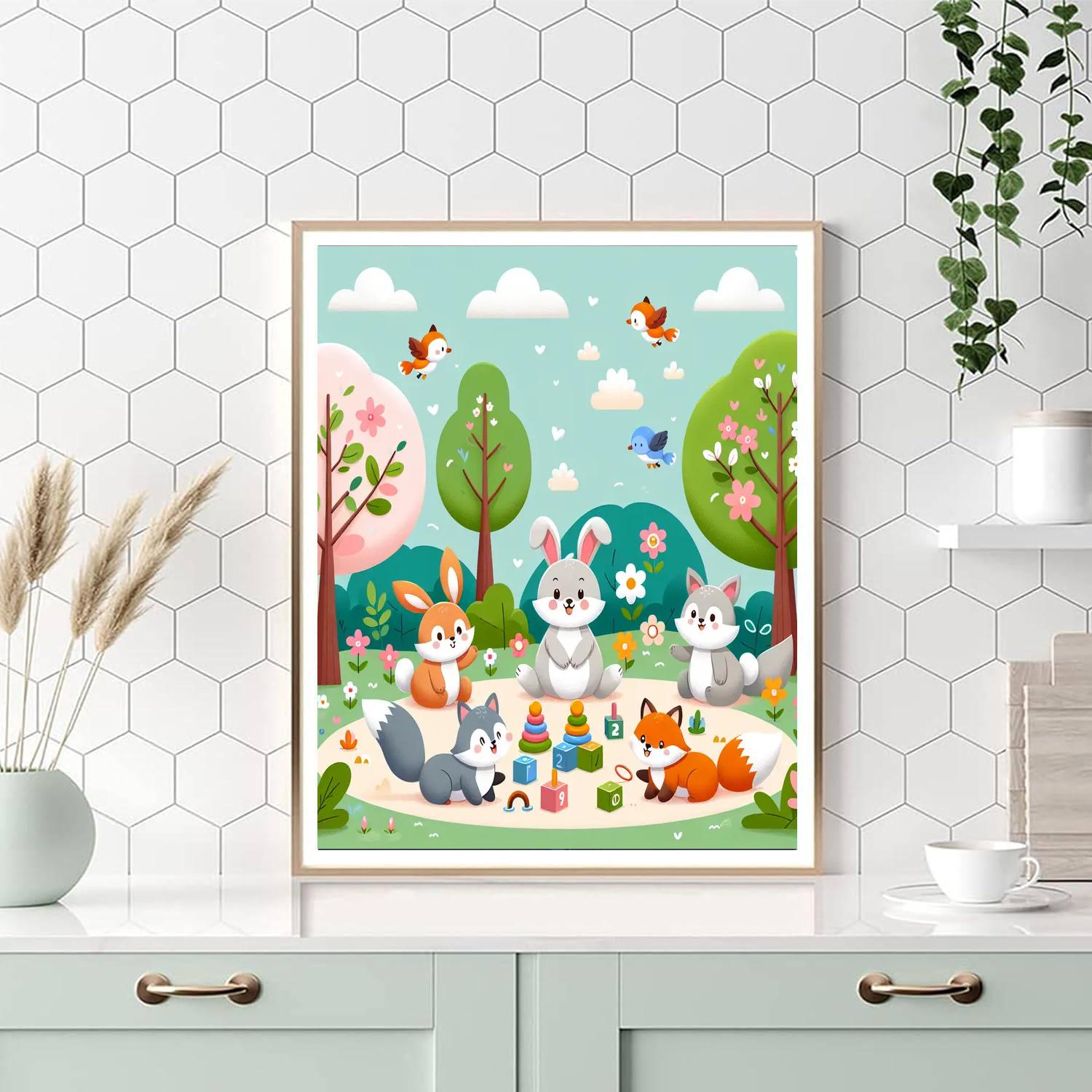 Forest Fun And Games Paint By Numbers