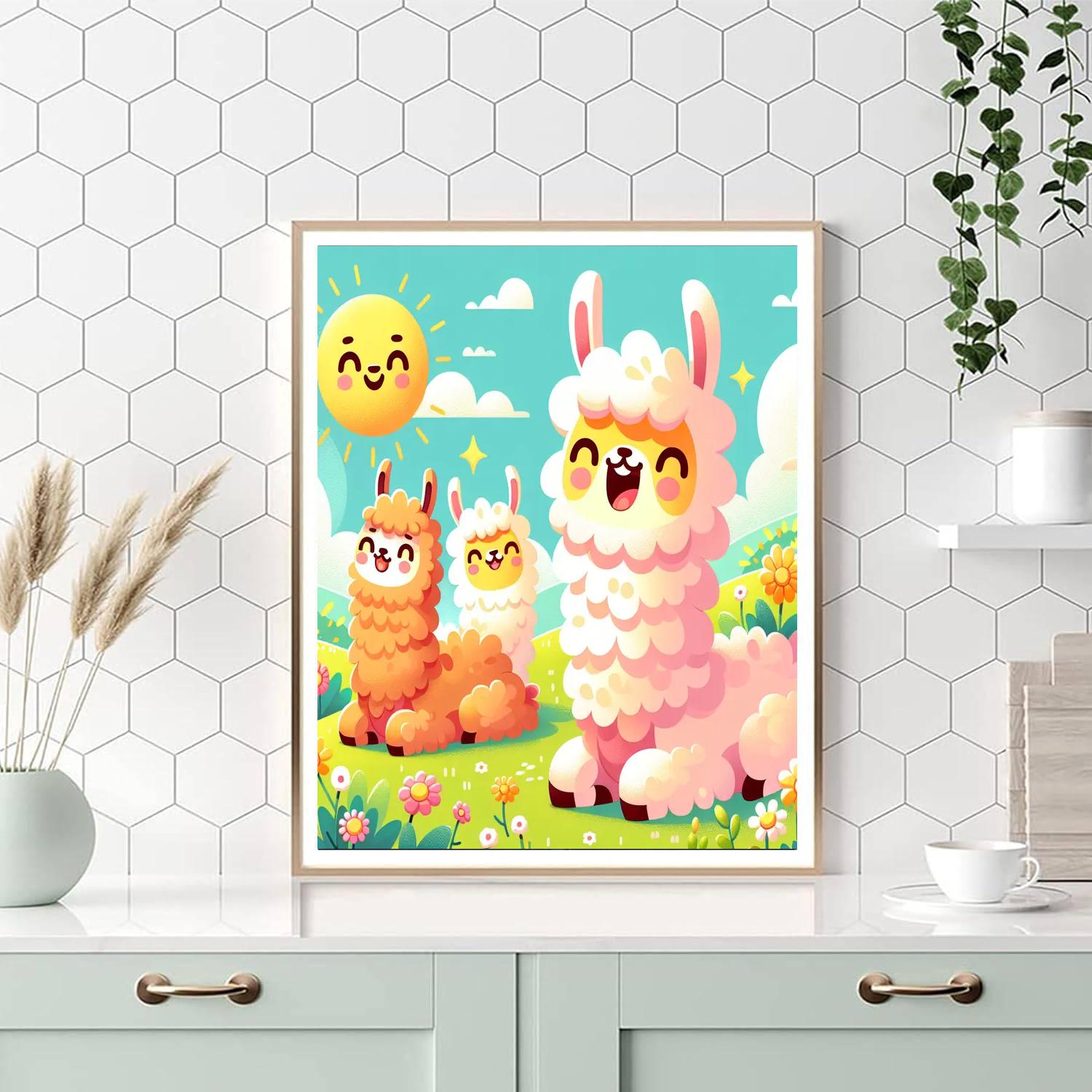 Laughing Llamas Numbered Painting Kits