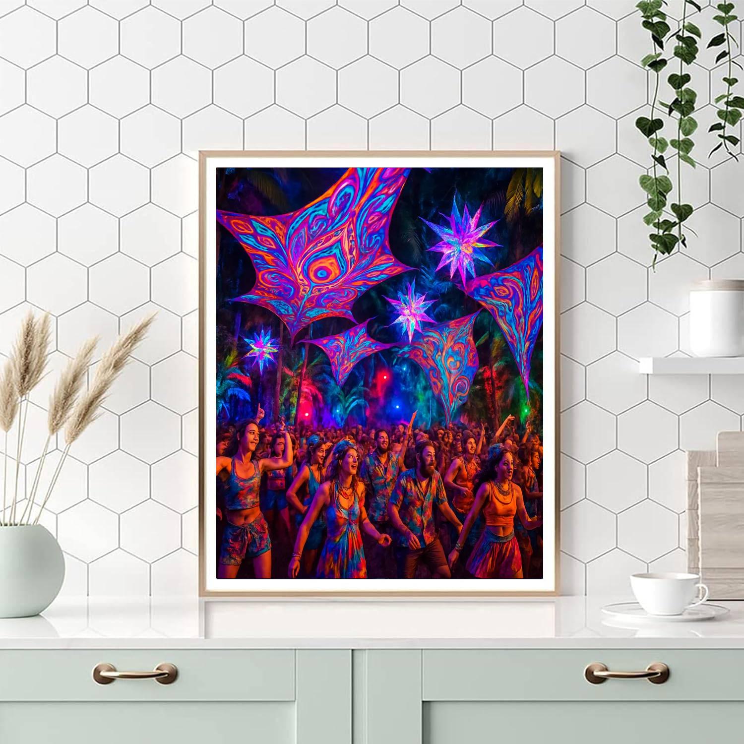 Psychedelic Festival - Brazil DIY Paint By Numbers