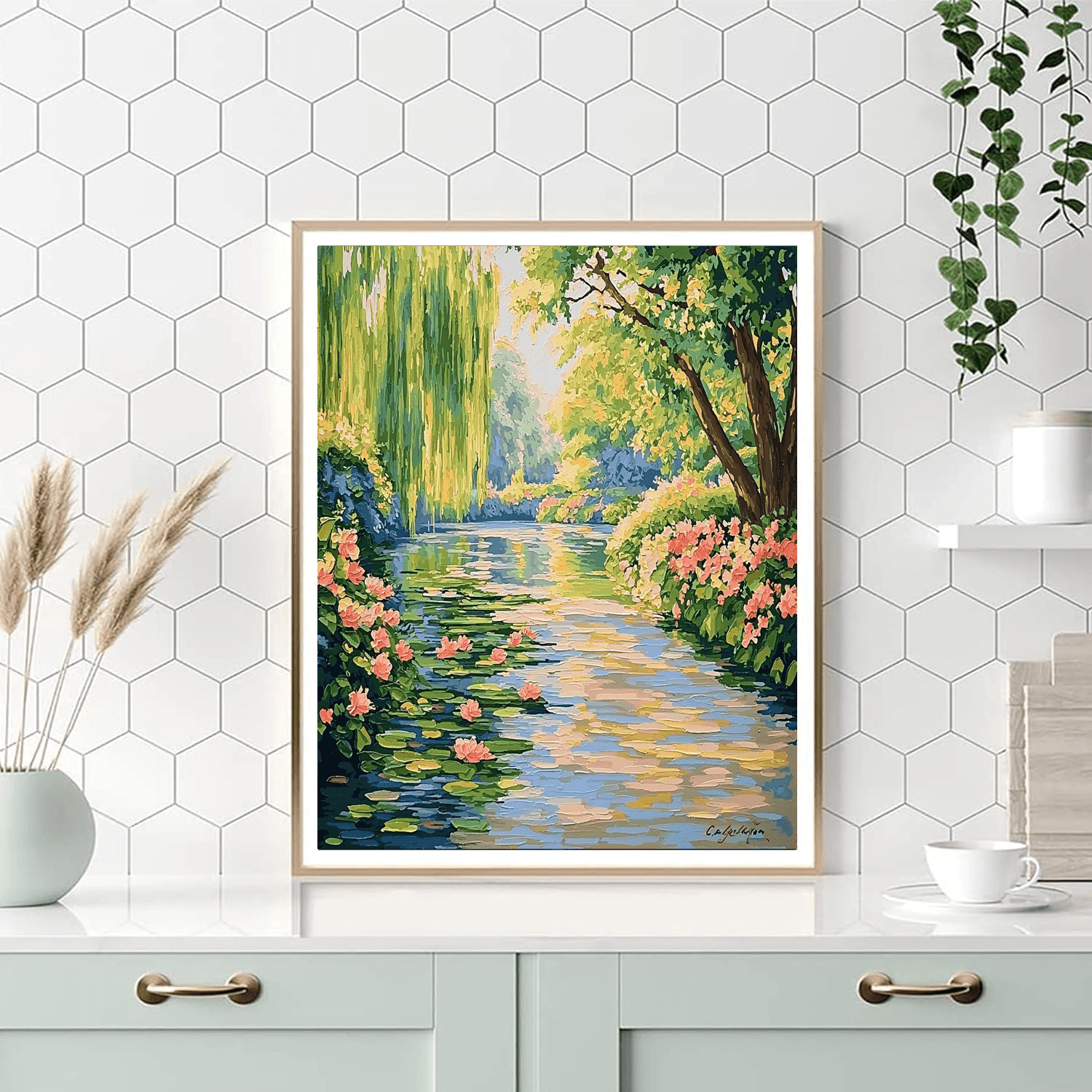 Claude Monet Inspired Nature's Melody  Paint By Numbers Art