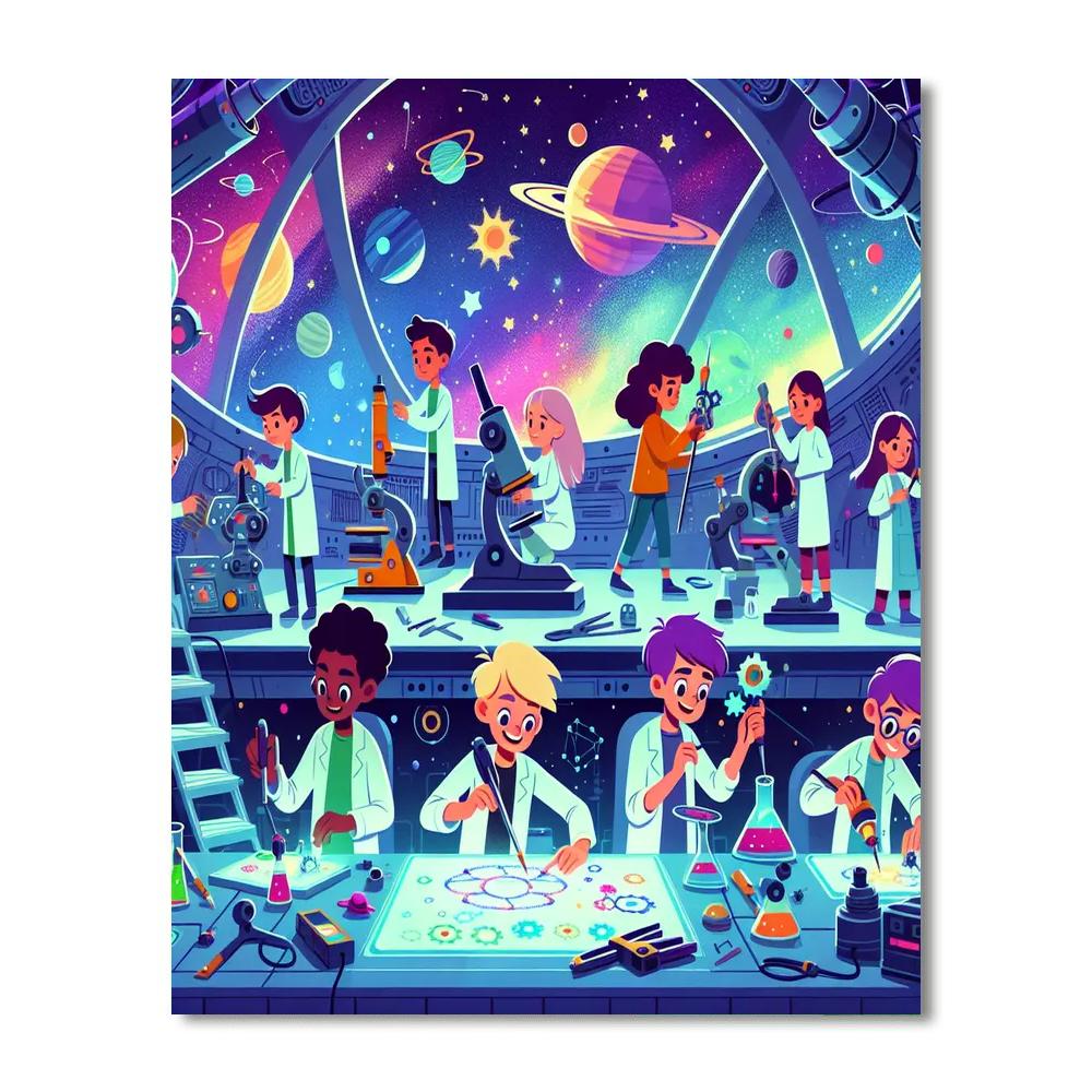 Cosmic Crafting Cruise Painting By Numbers Kit