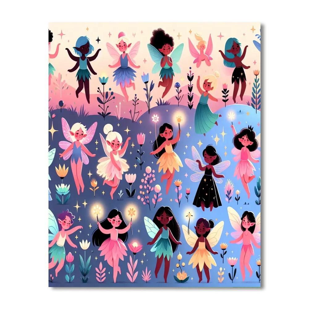 Mystical Meadow Dance Painting By Numbers Kit