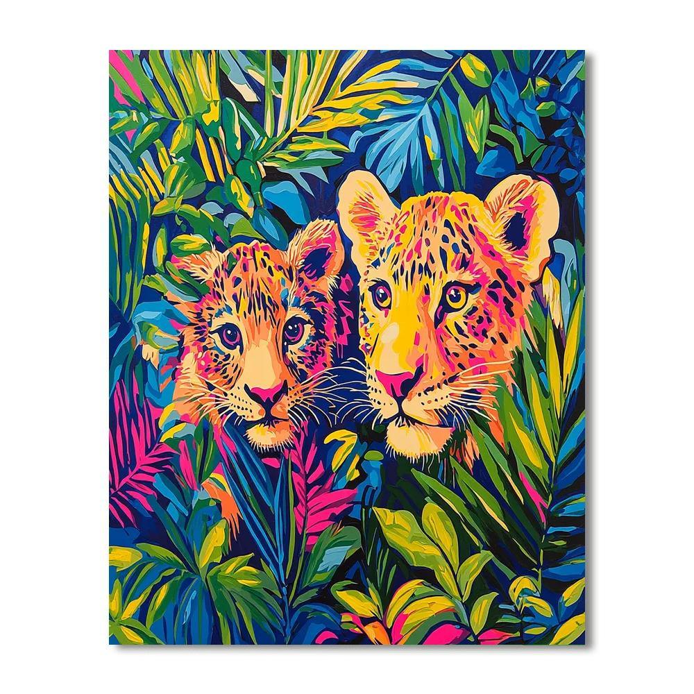 Andy Warhol Inspired Warhol's Electric Wildlife  Numbered Painting Kits