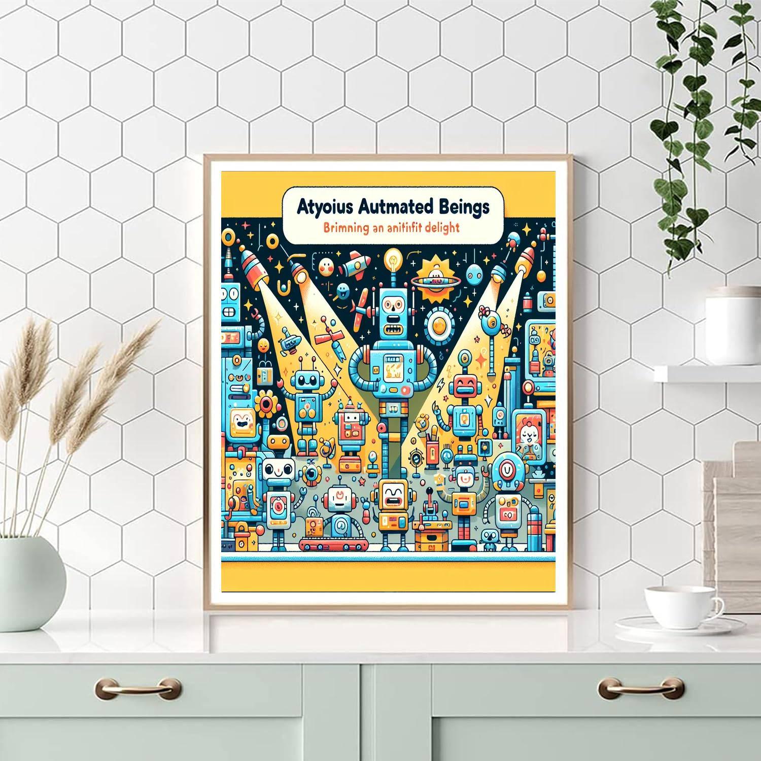 Adventurous Robot World Paint By Numbers Kits