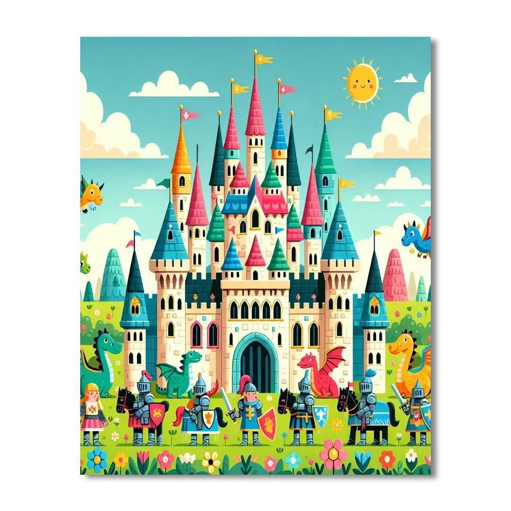 Charming Castle Quest Paint By Numbers